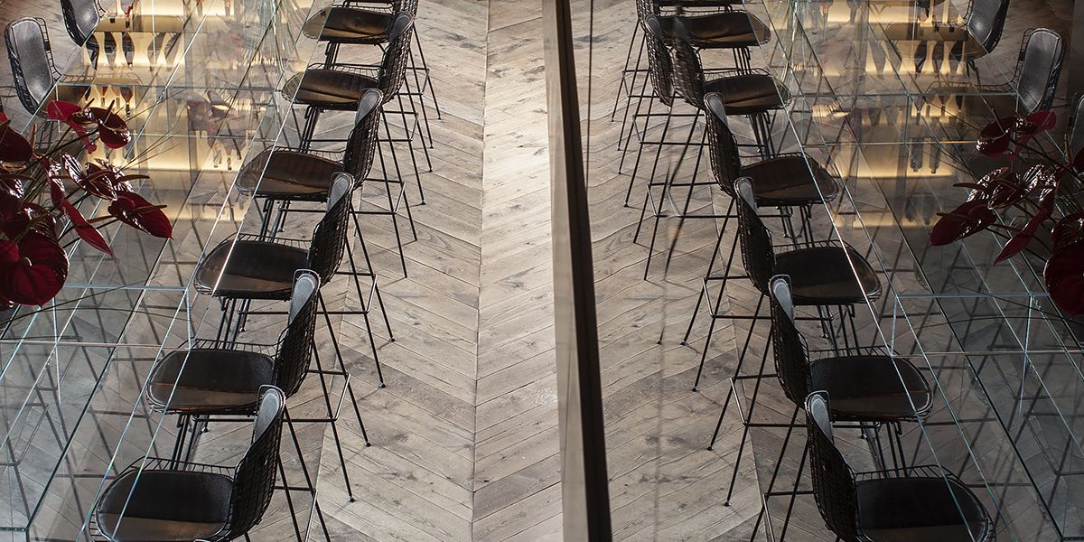 Ebony and Co project Conservatorium Hotel Chevron Antique American Ash