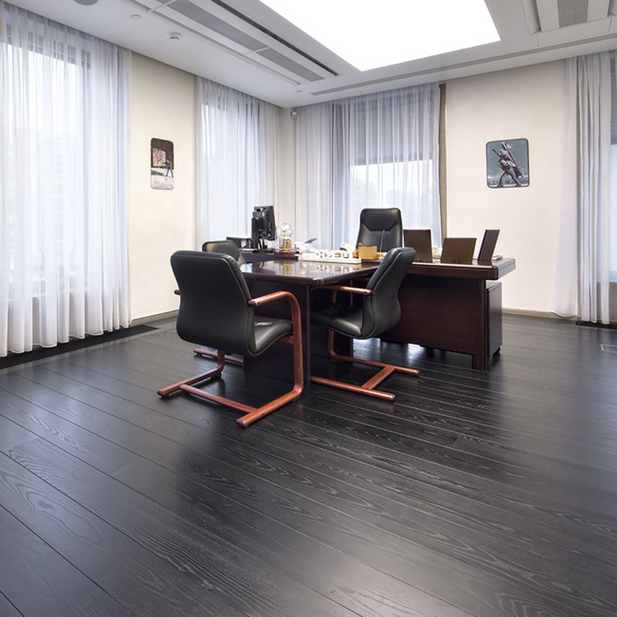 Ebony and Co project Novotek head office Moscow Wenge floor